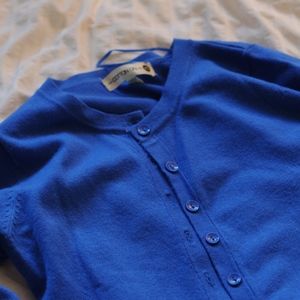 Royal Blue 100% Cotten Cardigan